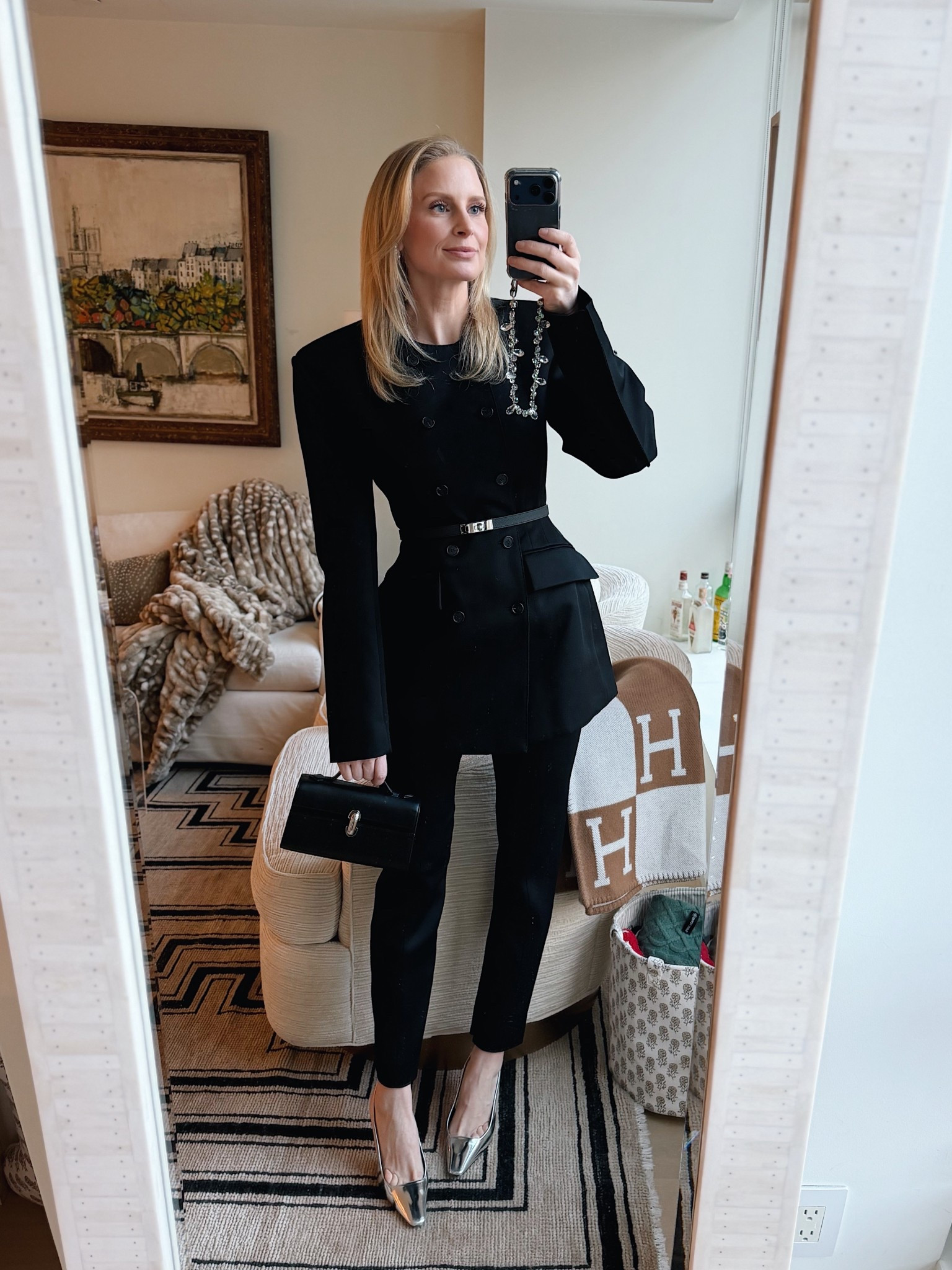 Finally getting to wear this look tonight! Wearing a small in the blazer dress and 4 in the pants. 

#LTKootd