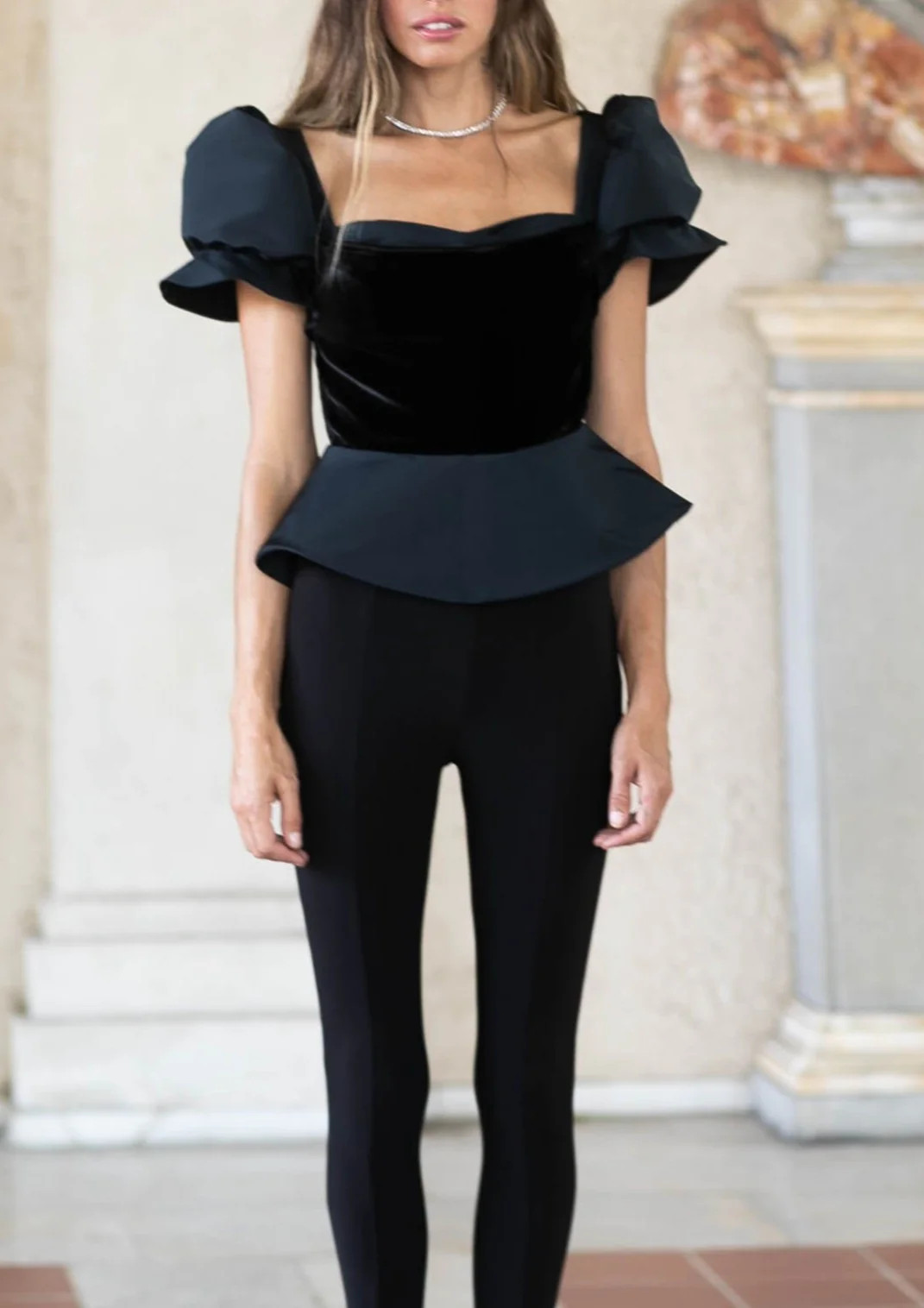 Magdalena Top in Black | Over The Moon