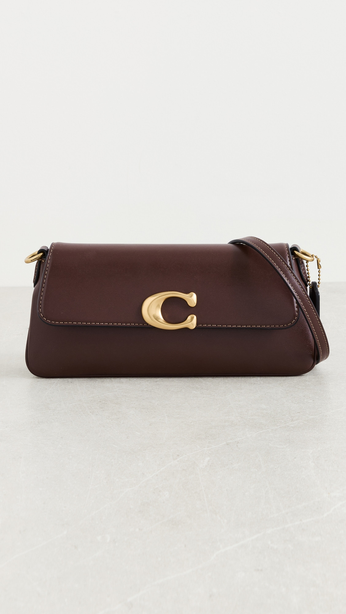 Coach Refined Calf Leather Jet Shoulder Bag Maple One Size | Shopbop
