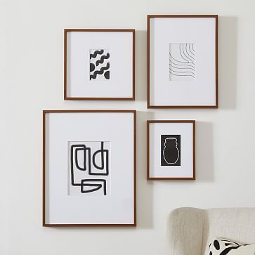 Multi-Mat Wood Gallery Frames - Walnut | West Elm (US)