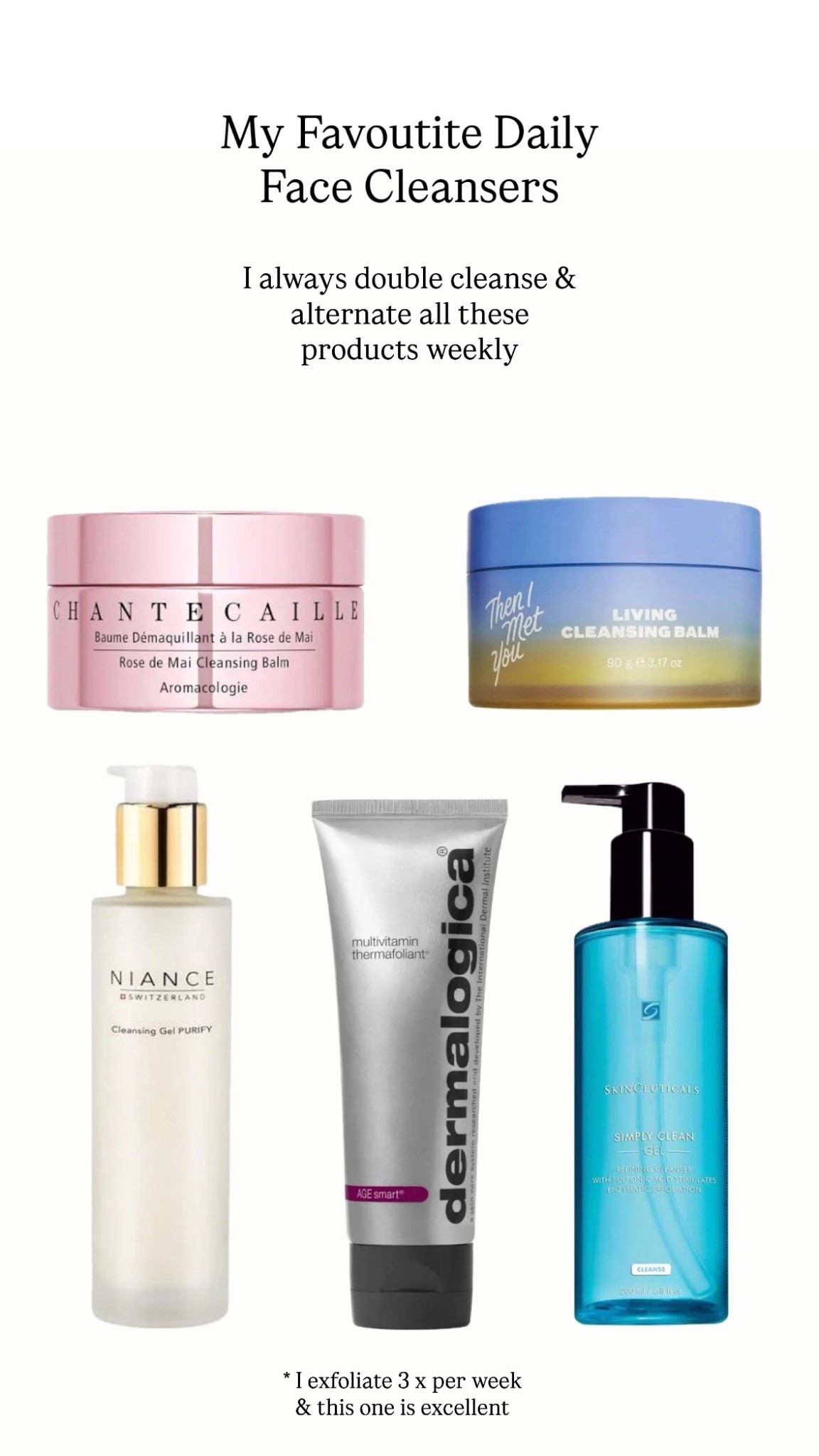 Sharing my go-to face cleansers which I alternate daily 
* I always double cleanse to ensure all traces of make up & impurities are removed 

I also recommend a mild exfoliant 2-3 times a week to remove dead skin cells & keep skin glowing!  

#LTKuk #LTKbeauty #LTKeurope