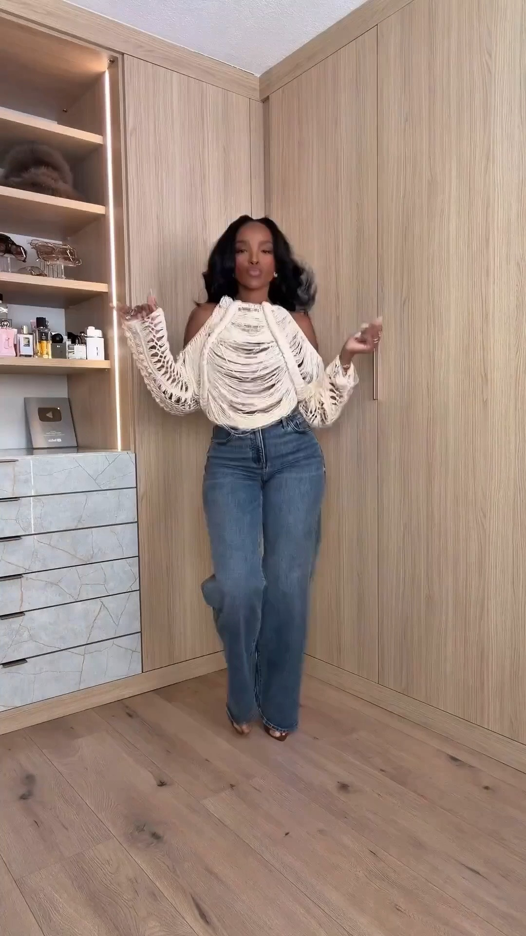 Scroll to shop! ✨ If your jeans-and-a-top outfits are starting to feel boring, THIS is how you make denim exciting again. One statement top gives you the kind of outfit that looks styled without needing a million pieces.

statement top outfit, jeans outfit ideas, elevated denim, going out top, date night outfit, girls night look, wide leg jeans, petite outfit ideas, trendy fall outfit

Wearing: Size Small/4 | 5’4” | 140 lbs | 34D-27-40

Download the FREE LTK app & follow @kirasfashionfinds to shop all my daily finds.

#LTKPetite #LTKStyleTip #LTKootd