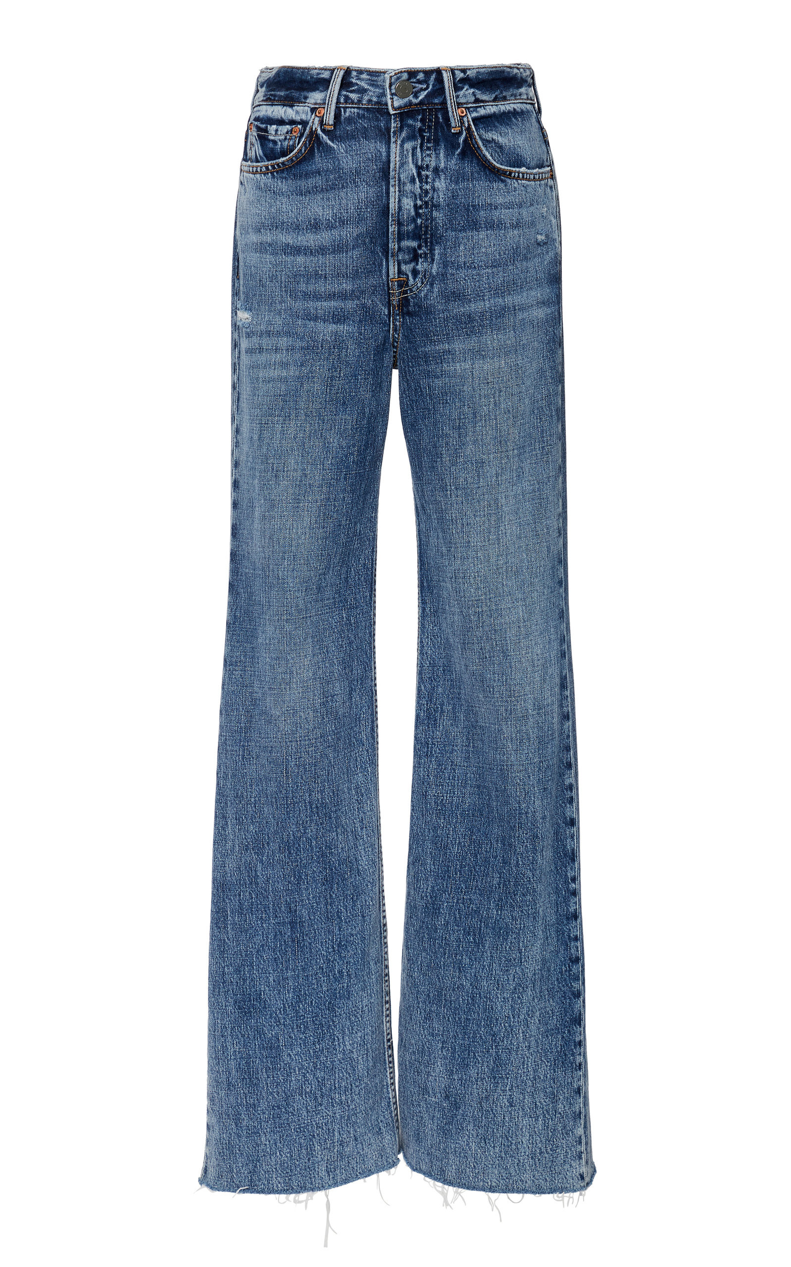 GRLFRND Denim Carla Rigid High-Rise Wide-Leg Jeans | Moda Operandi Global