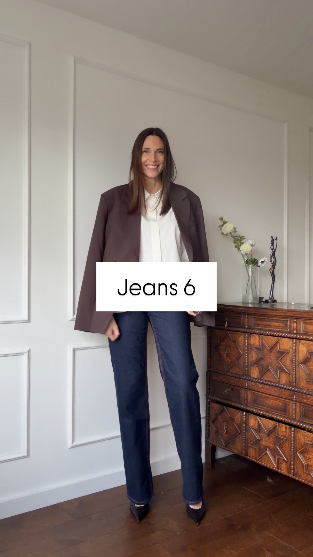 I’m wearing 26x36 in the jeans, a UK 8 in the shirt and a UK 10 in the blazer 

#LTKOver40 #LTKgrwm #LTKootd