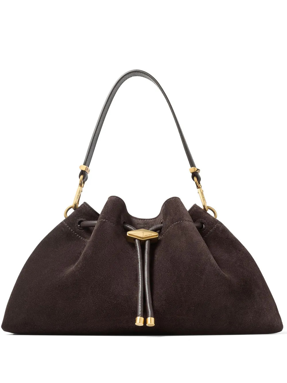 Jimmy Choo Cinch M Bucket Bag | Brown | FARFETCH | Farfetch Global
