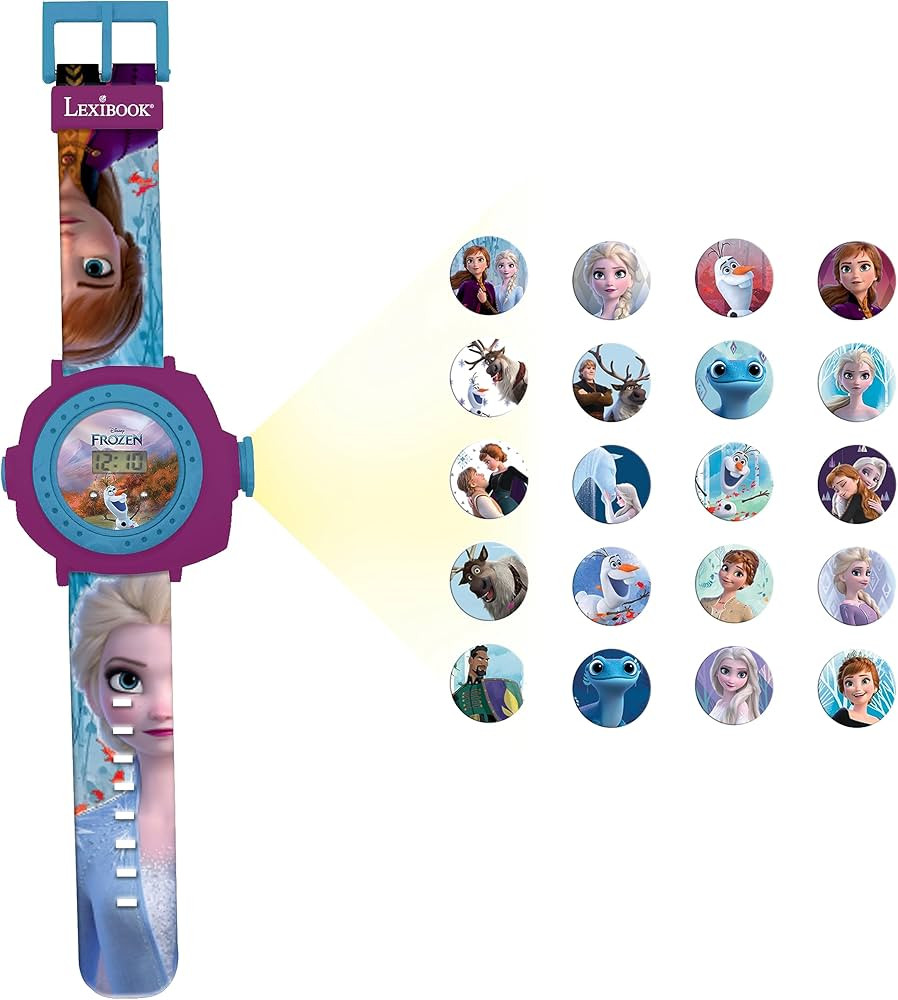 Lexibook Frozen 2 - Frozen 2 - Orologio da polso digitale regolabile con 20 proiezioni di Elsa, A... | Amazon (IT)