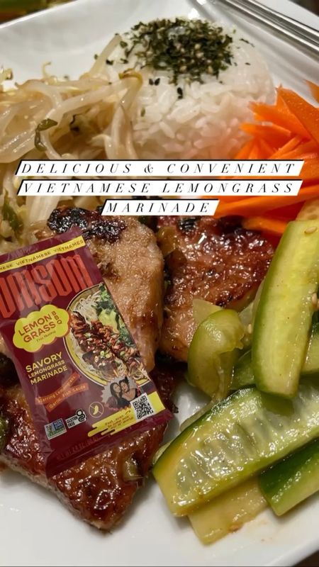 OMSOM Savory Lemongrass BBQ Marinade (Thit Nuong)

I'm so glad I picked up a package of this delicious and convenient marinade to try. Now I need to go back for more.

Easy dinner meal ideas 

#LTKhome #LTKFind #LTKunder50