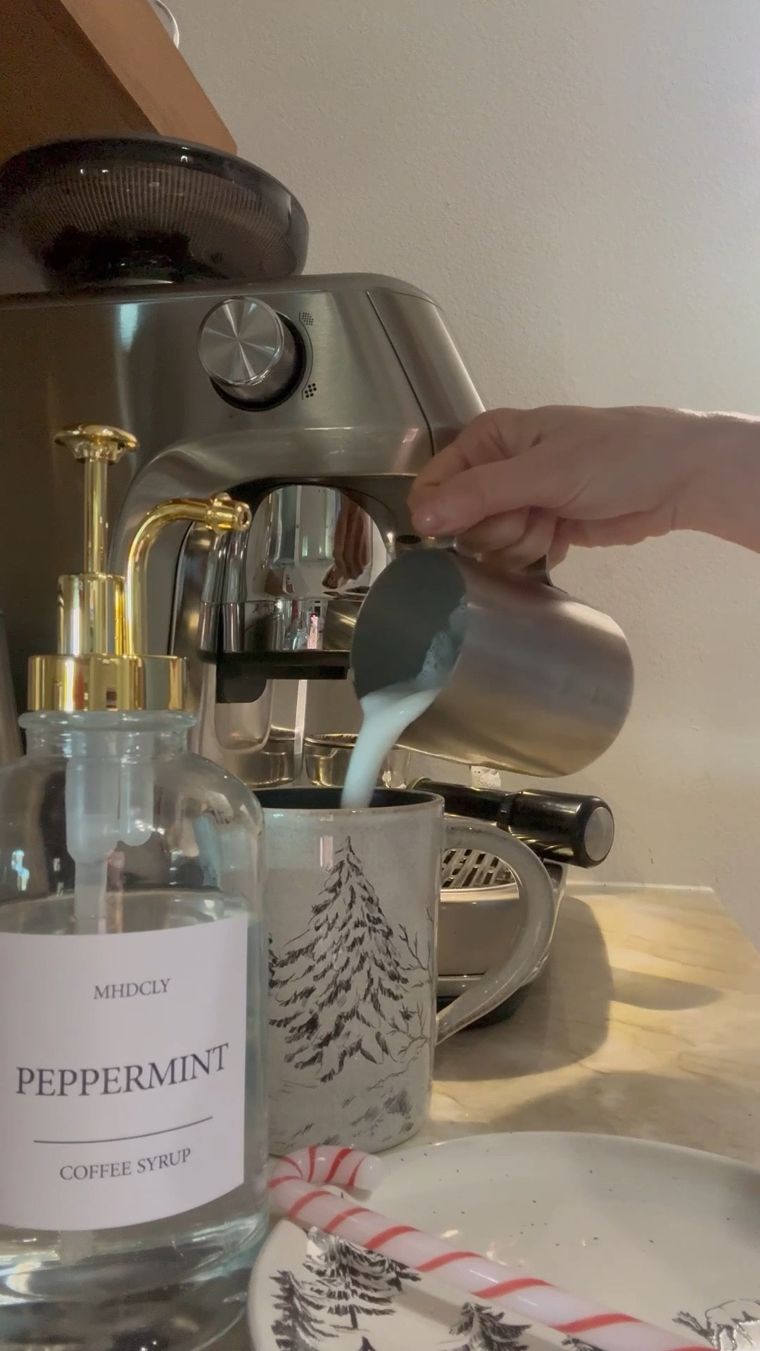 So many fun holiday drinks to make with my Breville Oracle, jet espresso machine. Home for the holidays, coffee station,  peppermint latte

#LTKHome #LTKHoliday #LTKmorningroutine