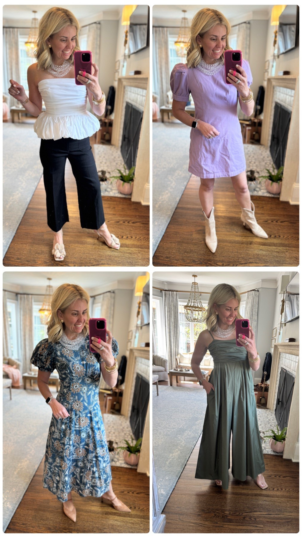 Options for Friday’s songwriters night-

Xs top/27p pants
S short dress
Xs midi dress
Xs jumpsuit


#LTKParties #LTKStyleTip #LTKOver40