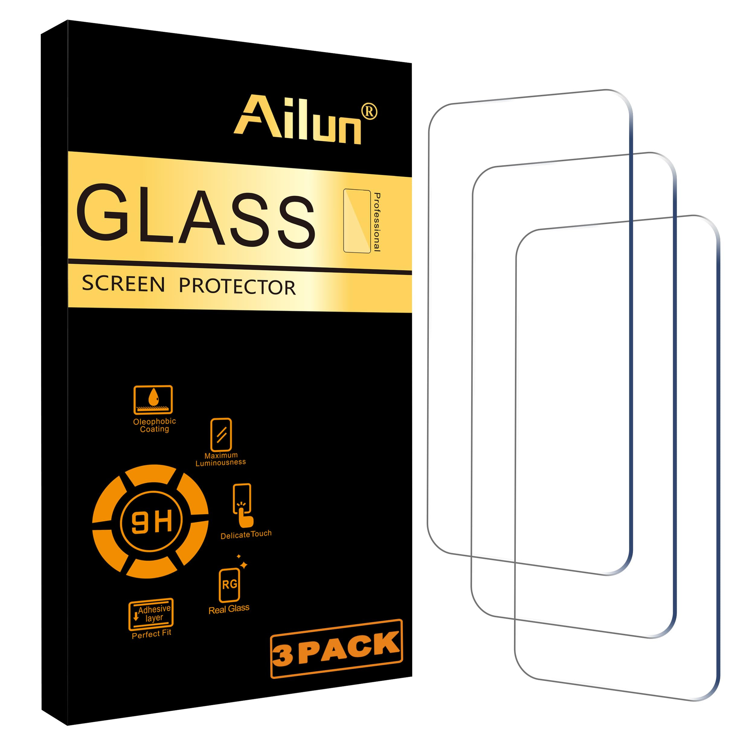 Ailun Screen Protector for iPhone 16 Plus/iPhone 15 Plus/iPhone 15 Pro Max [6.7 Inch] Display 3 P... | Amazon (US)