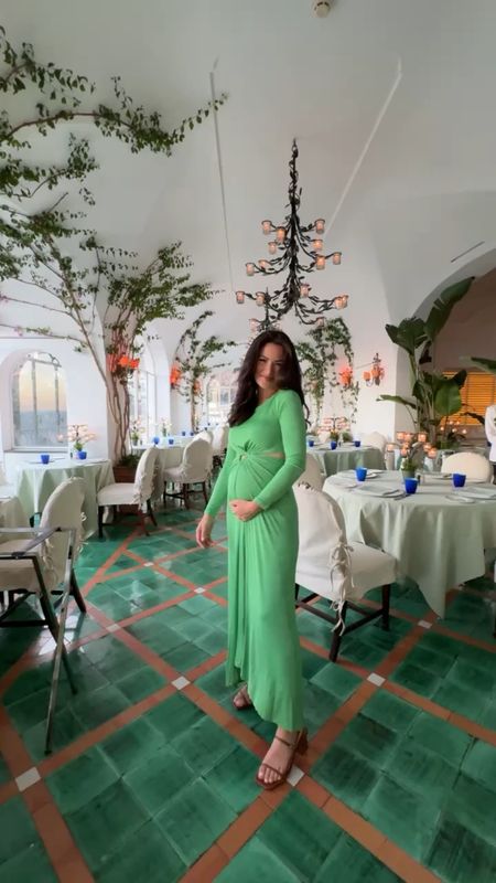 Dinner ootd in Italy 💚 the perfect bump-friendly dress for vacation! 

#LTKstyletip #LTKbump #LTKtravel