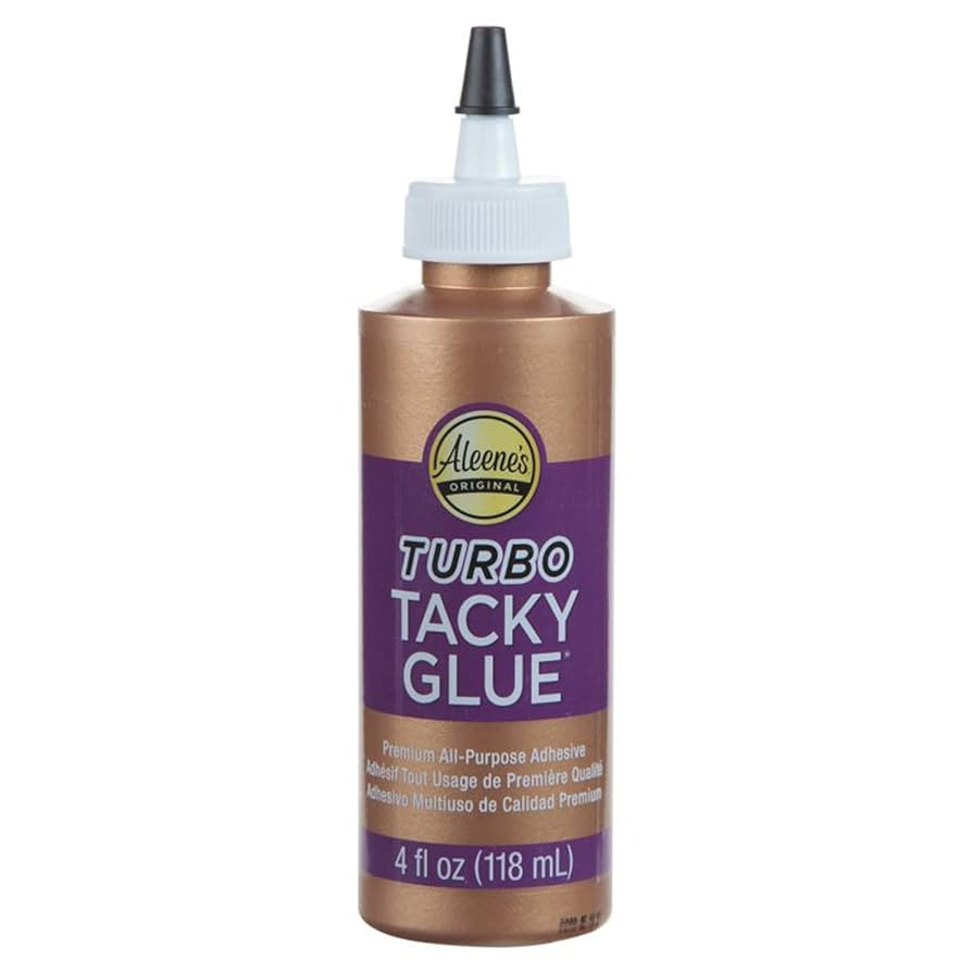 Aleene's Turbo Tacky Glue for Crafts, Strong Bond Adhesive, Nontoxic, Dries Clear, 4 fl oz | Amazon (US)