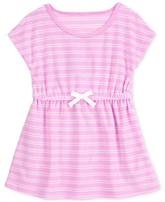 Toddler Girls Striped Terry Swim Cover-Up | Macy's