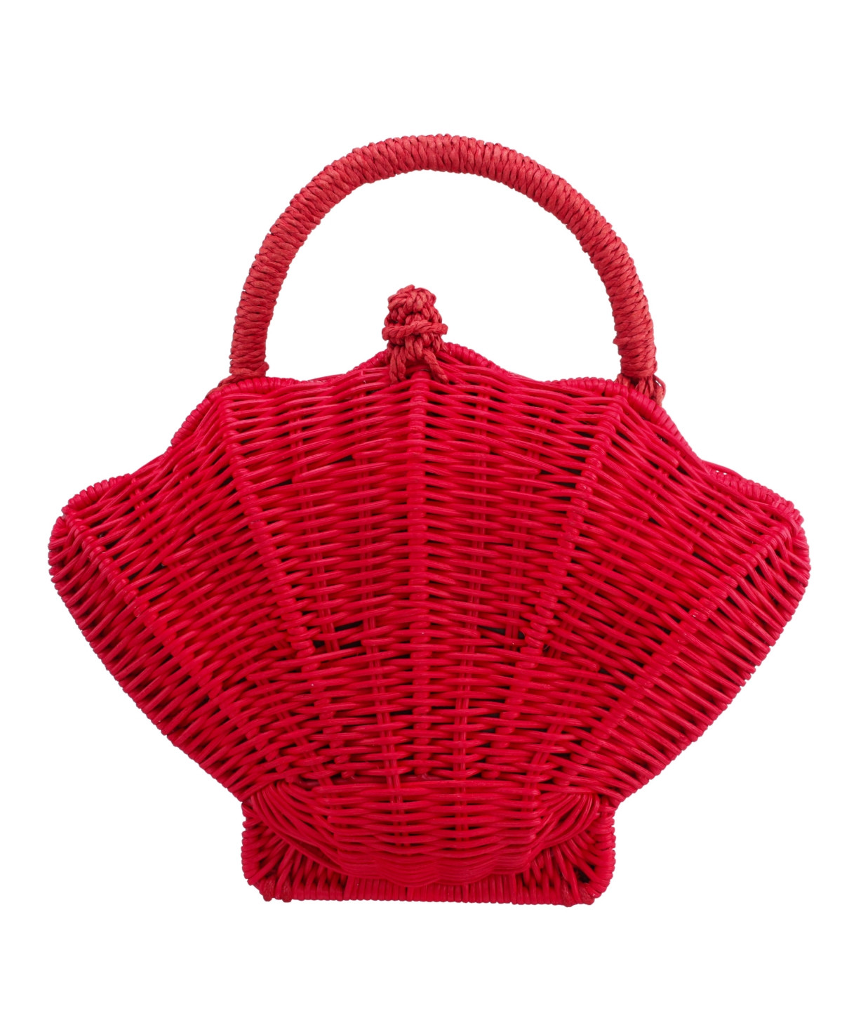 Nina Rattan Shell Minaudiere Small Clutch Handbag - Red | Macy's