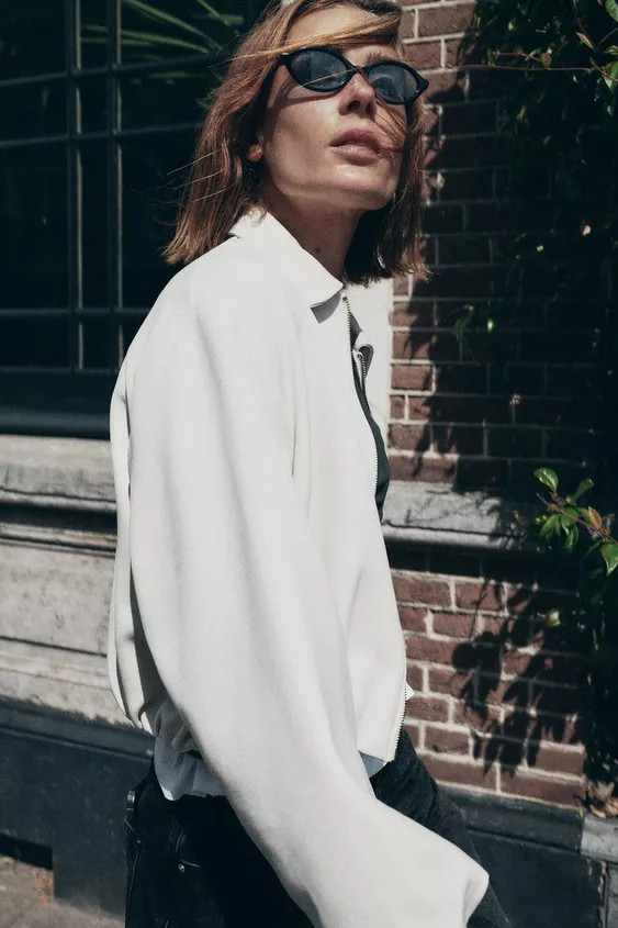 FAUX SUEDE BOMBER JACKET | Zara AU