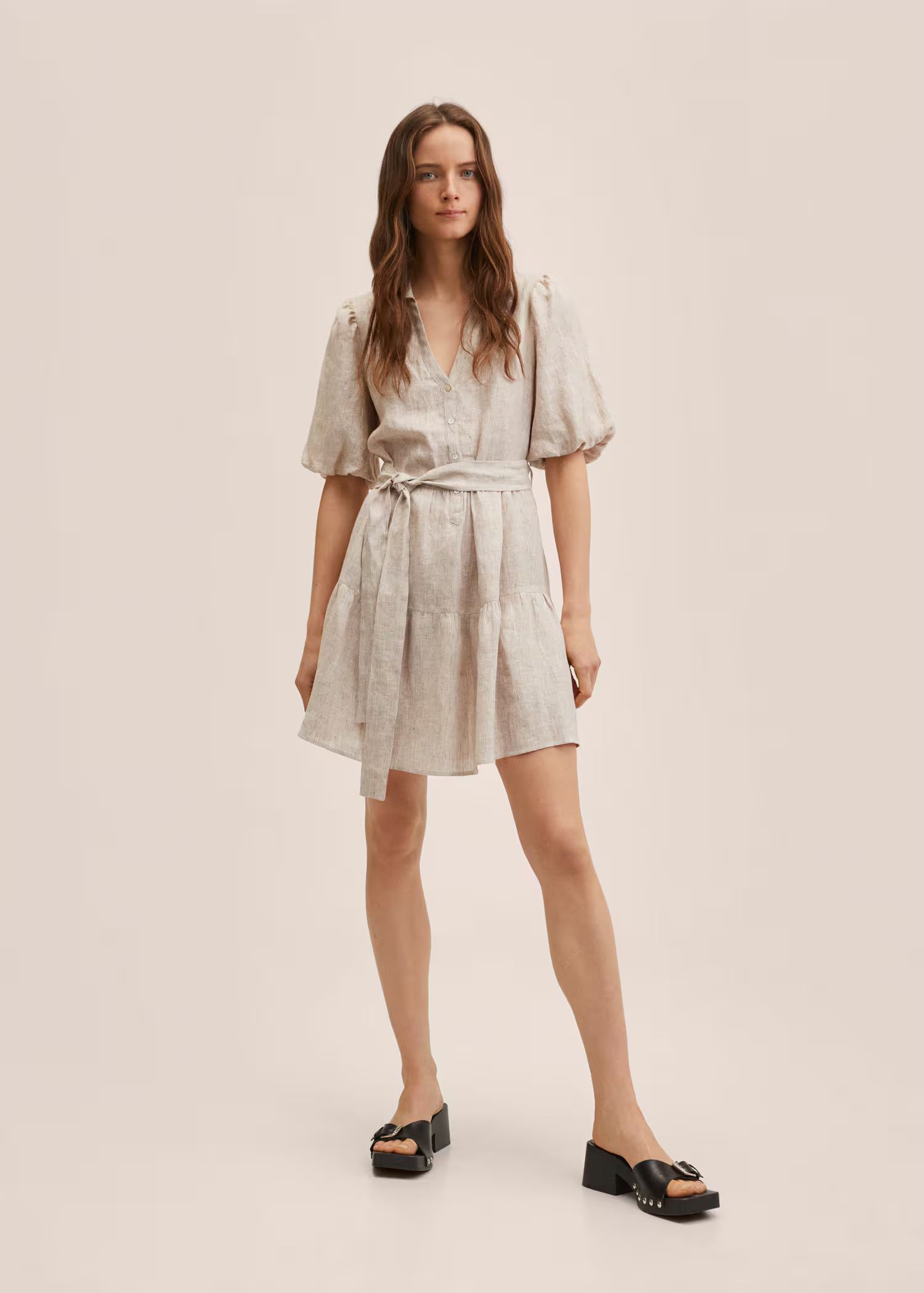 100% linen dress | MANGO (US)