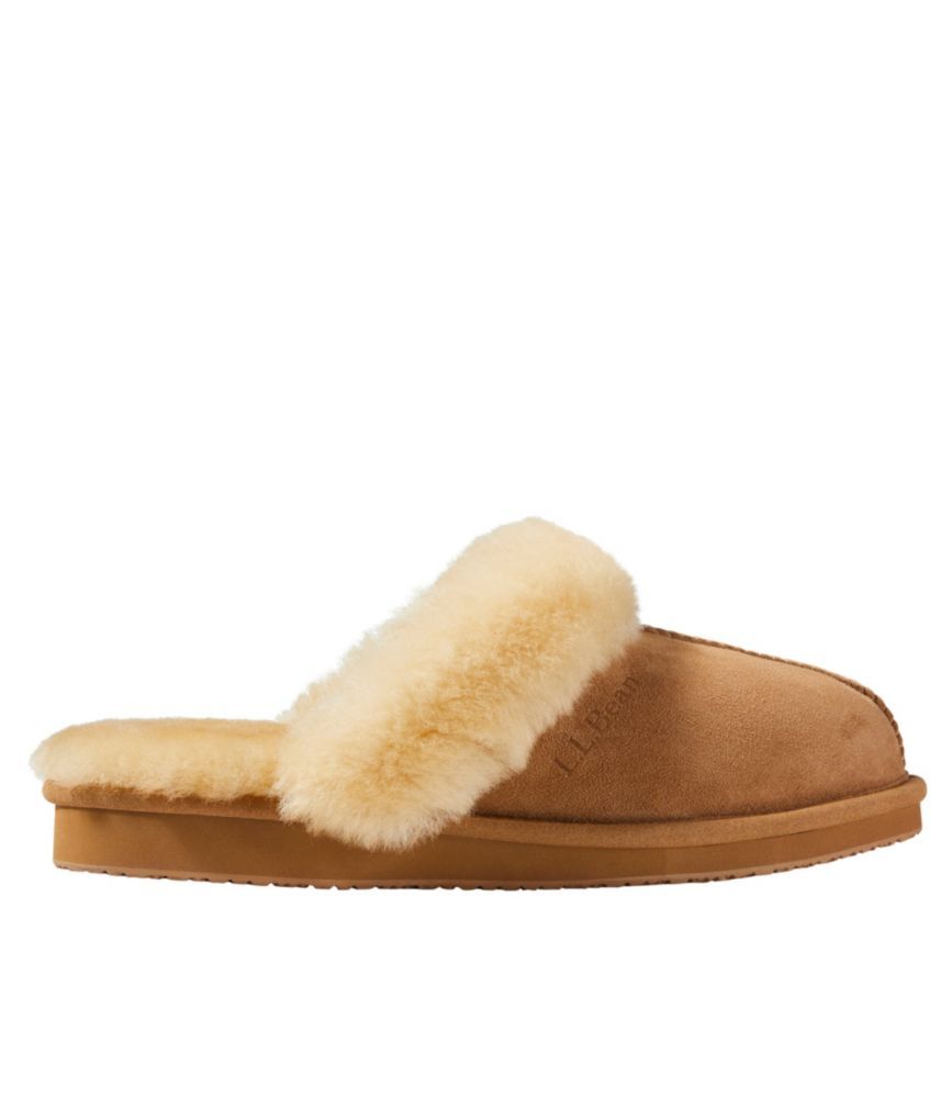 Women's Wicked Good Shearling-Lined Slippers Brown 7 M(B) | L.L. Bean