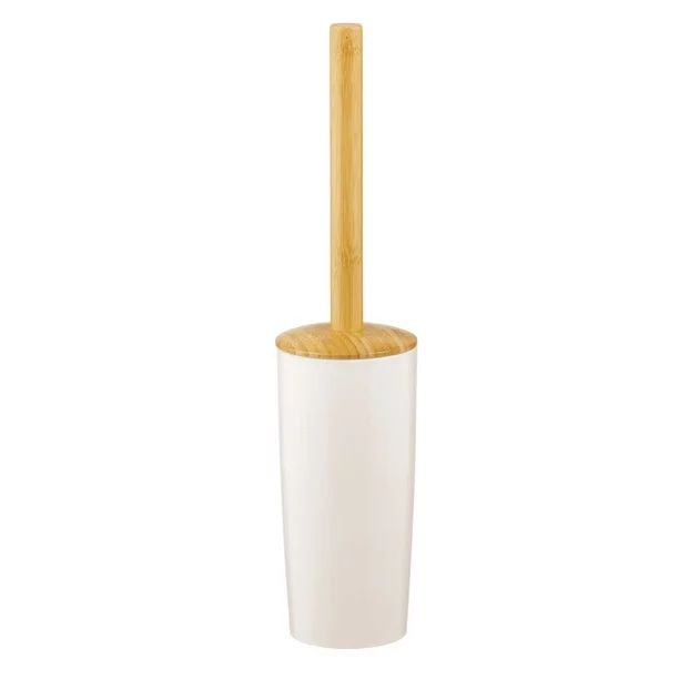 mDesign Decorative Compact Bamboo Freestanding Toilet Bowl Brush and Holder for Bathroom Storage ... | Walmart (US)