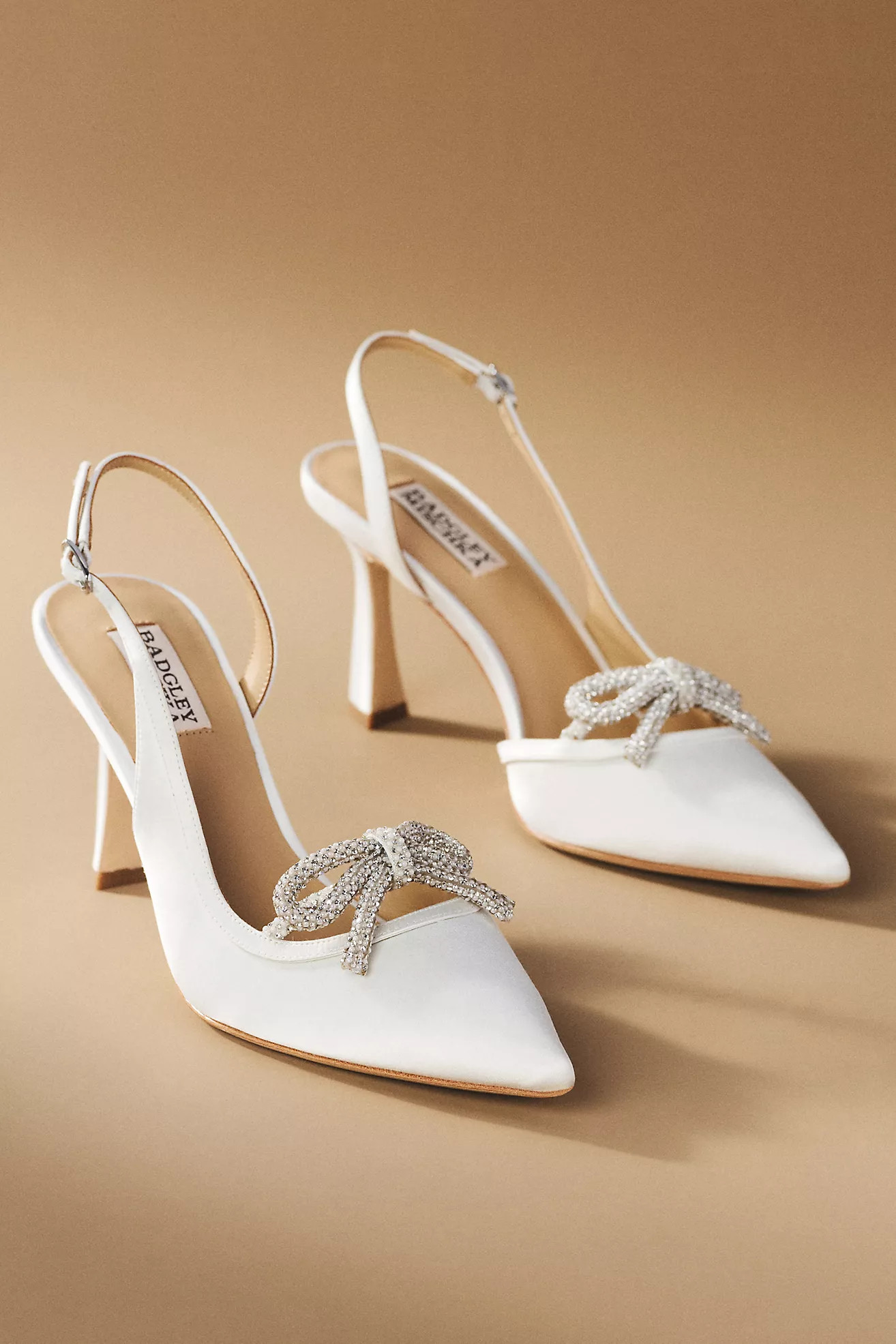 Badgley Mischka Georgie Pointed Slingback Pumps | Anthropologie (US)