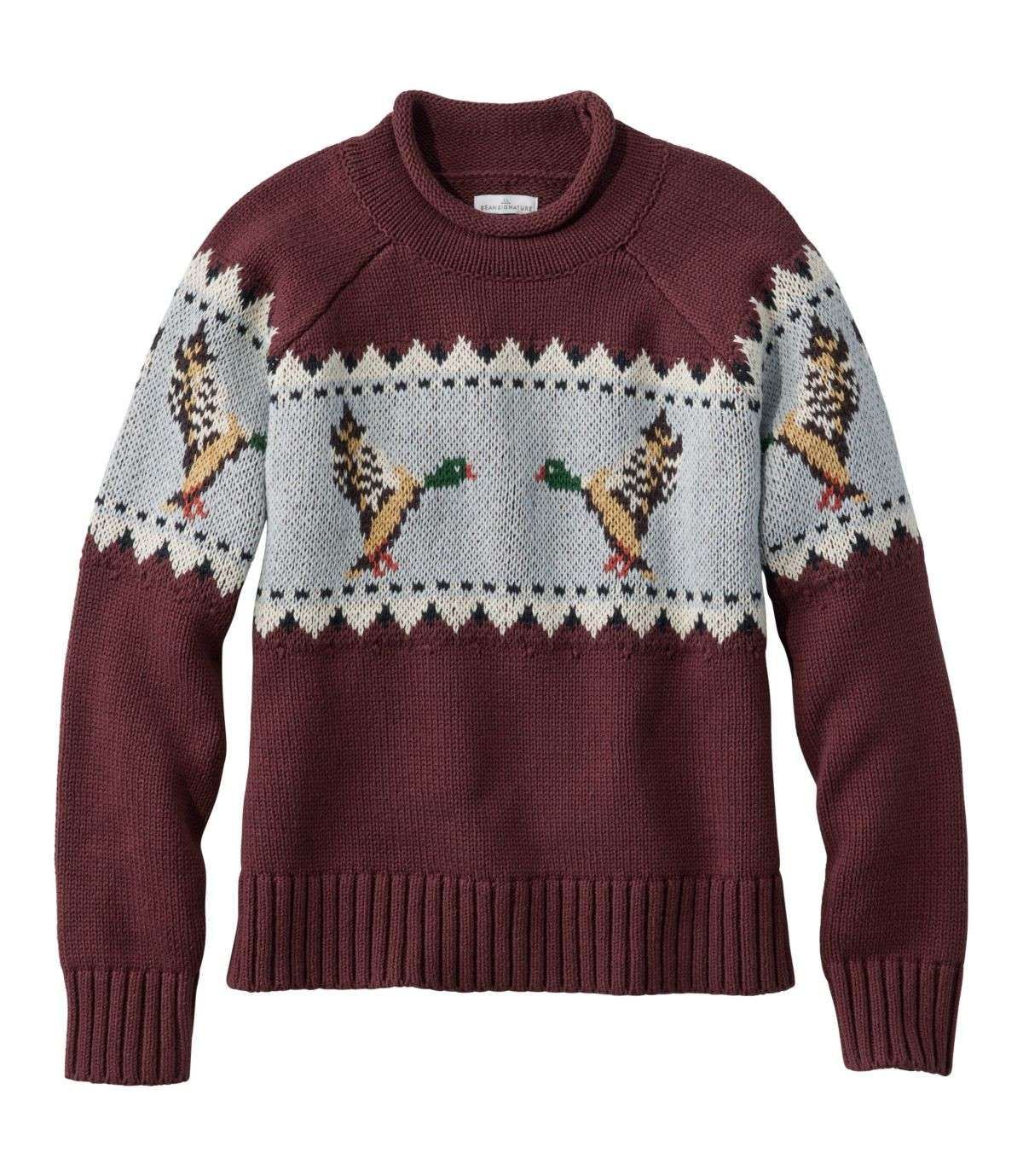 Women's Signature Original Cotton Sweater, Rollneck Novelty | L.L. Bean
