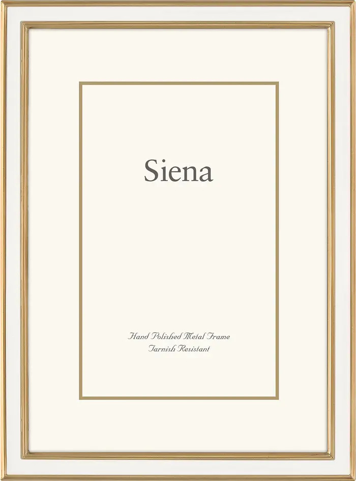 Enamel & Goldtone Border 4" x 6" Picture Frame | Nordstrom
