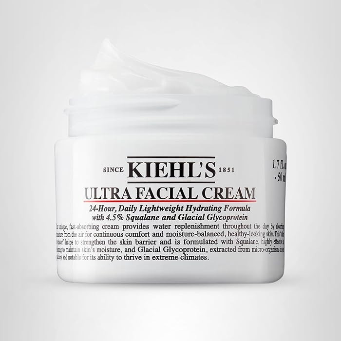 Kiehl's Ultra Facial Cream, with 4.5% Squalane to Strengthen Skin's Moisture Barrier, Skin Feels ... | Amazon (US)