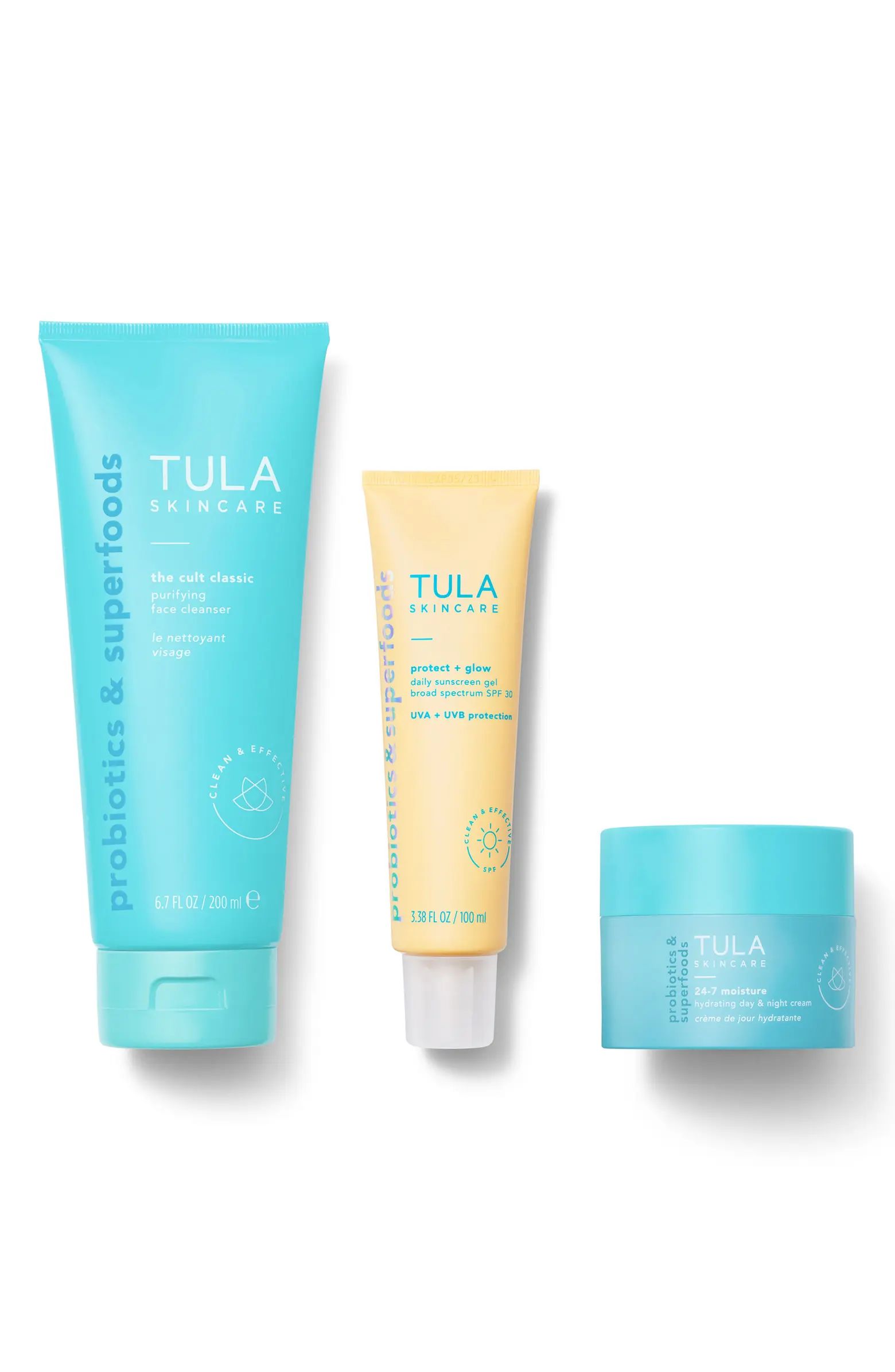 TULA Skincare Everyday Glow Best Selling Essentials Set $146 Value | Nordstrom | Nordstrom