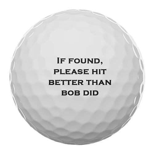 If Found, Please Hit Better Than Name Did Personalized Golf Balls (Set of 3 Balls) #3558 | Amazon (US)