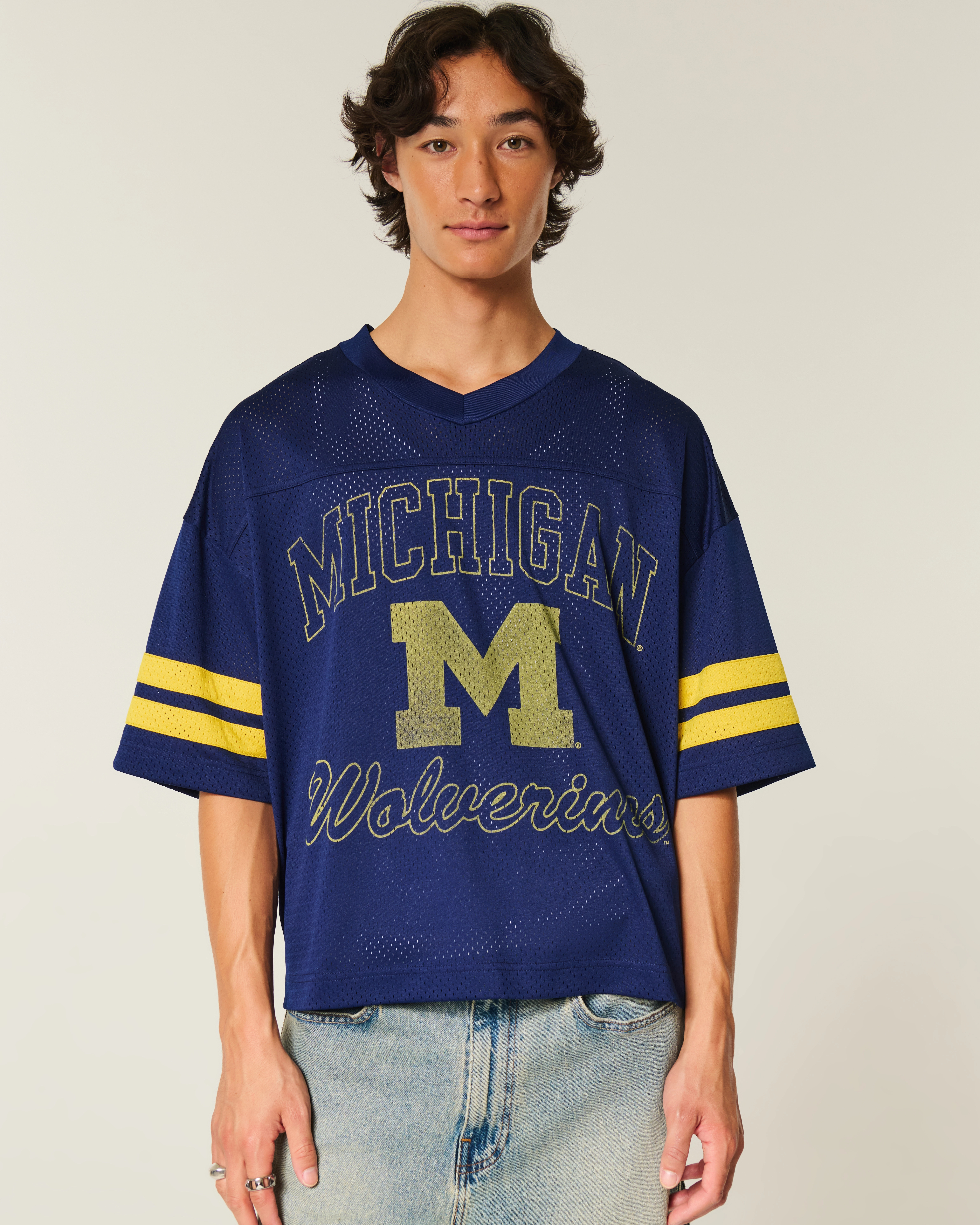 University of Michigan Wolverines Graphic Football Jersey | Hollister (US)