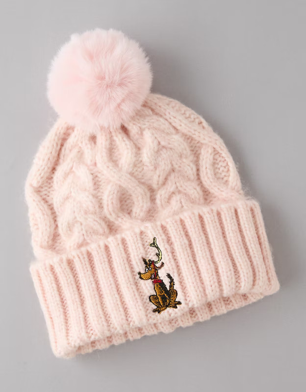 AE Grinch Cable-Knit Beanie | American Eagle Outfitters (US & CA)