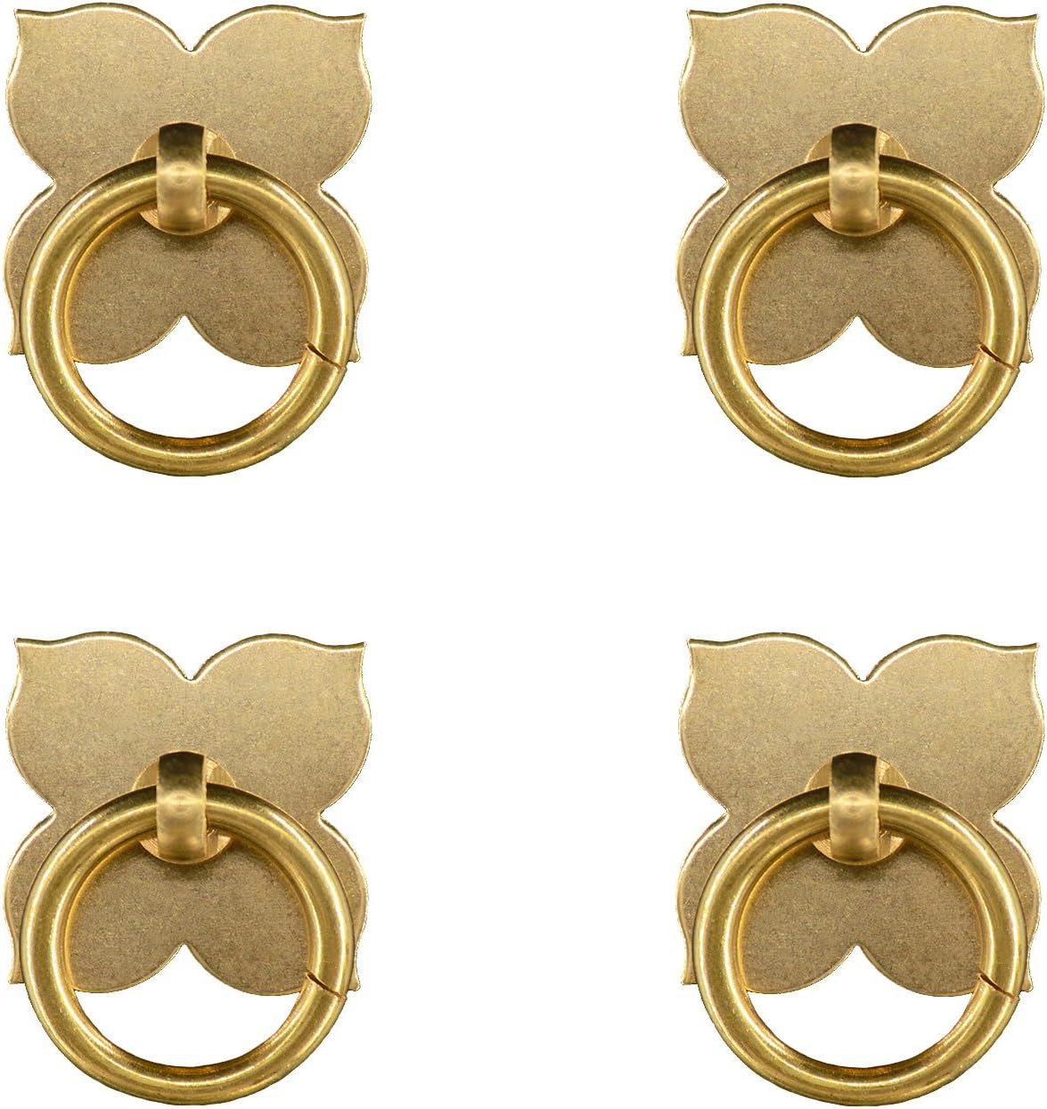 RZDEAL 4PCS Four Leaf Brass Handle Antique Pull Furniture Cabinet Knob Closet Drawer Box Door Han... | Amazon (US)