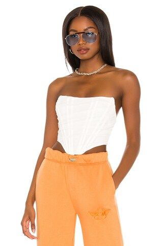 superdown Savannah Corset Top in White from Revolve.com | Revolve Clothing (Global)