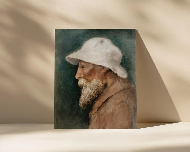 Vintage Portrait Printable Art Elderly Man Fisherman Regency Cottagecore Digital Download Maine N... | Etsy (US)