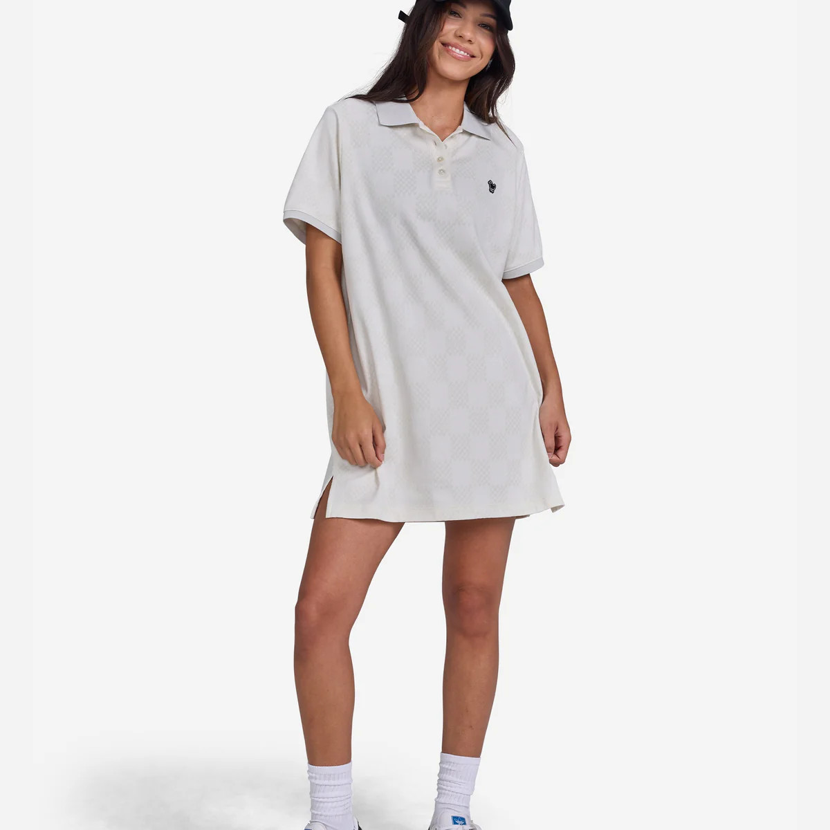 Jacquard Chess Day Polo Dress | Bad Birdie