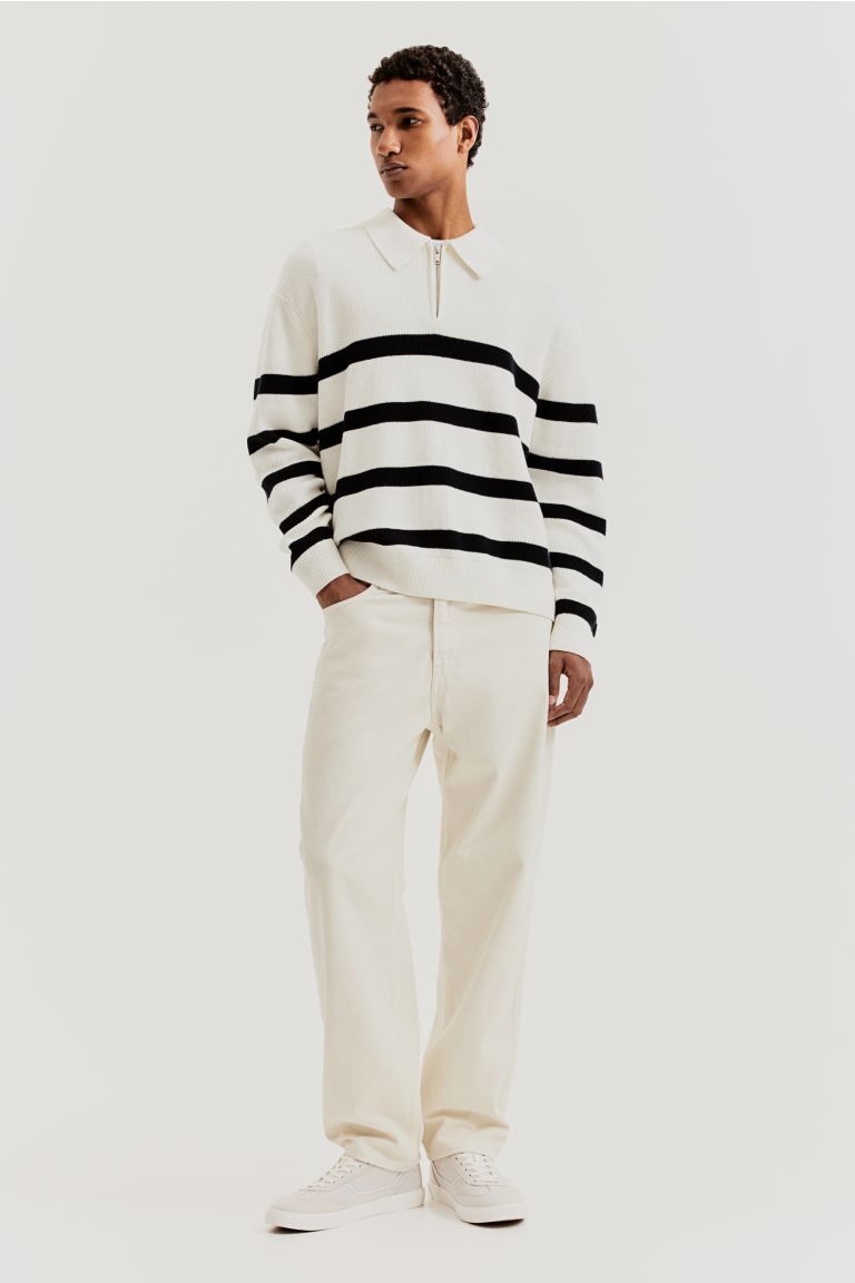 Loose Fit Half-zip Polo Sweater | H&M (US + CA)
