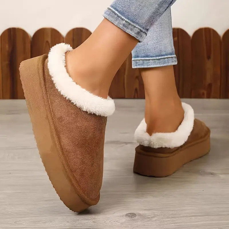 Plush Lined Slippers Solid Color Cozy Warm Soft Sole - Temu | Temu Affiliate Program