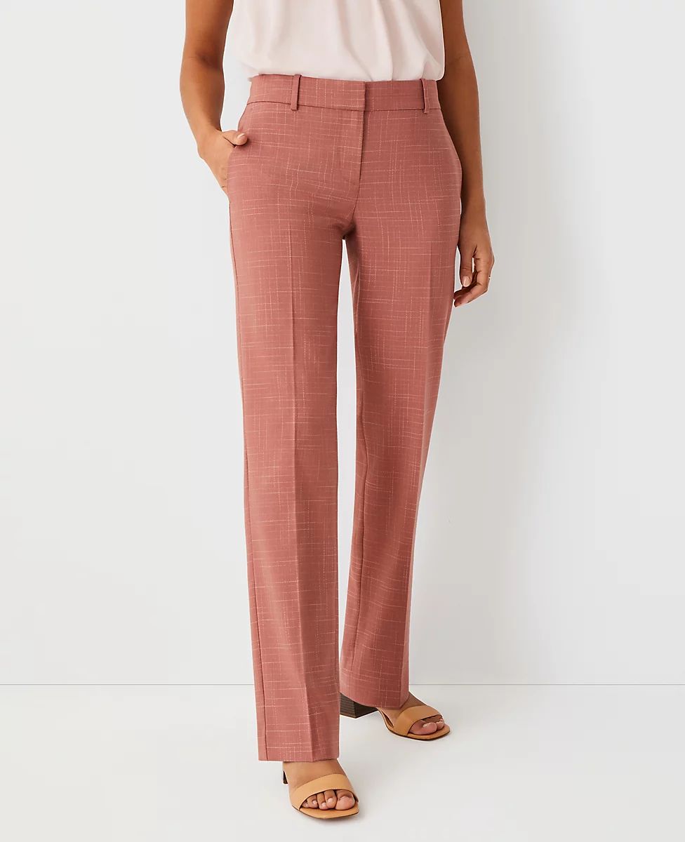 The Straight Pant in Crosshatch | Ann Taylor (US)