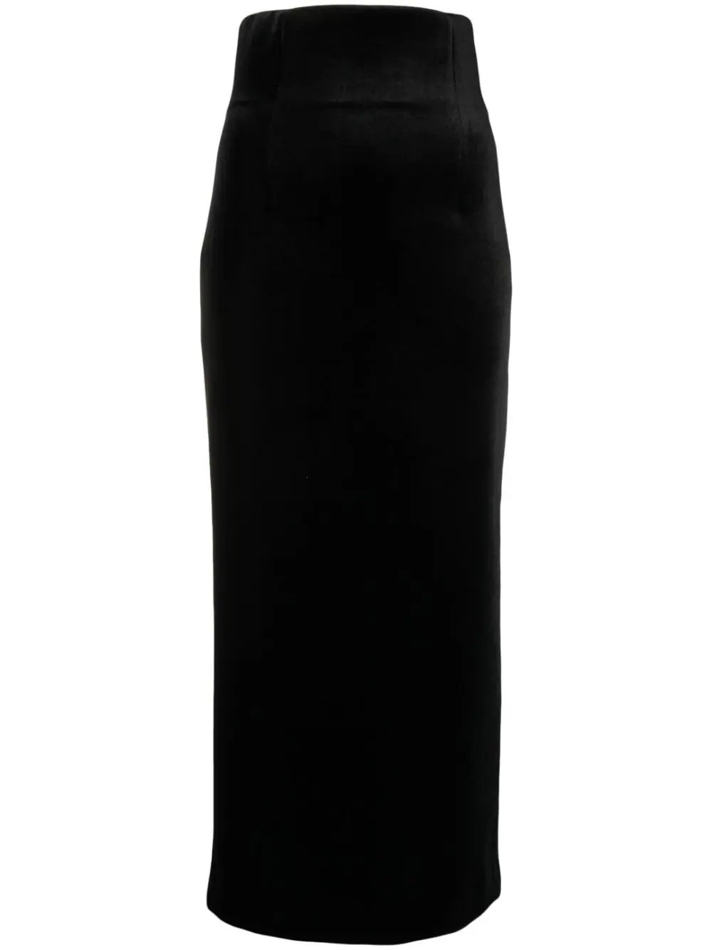 Philosophy Di Lorenzo Serafini stretch velvet straight skirt - Black | Farfetch Global
