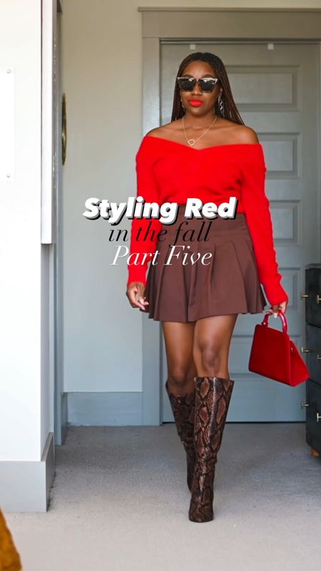 This is your sign to style red and brown together. ❤️🤎 #falloutfits

#LTKshoecrush #LTKVideo #LTKstyletip