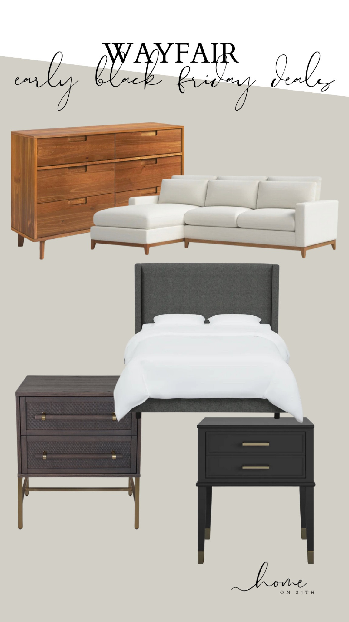 Finalize your guest room, living room or any room really before guests arrive for the holidays!!
.
Modern night stands
Black night stands
White sectional
Sectional with chaise
Natural wood dresser
Upholstered bedframe

#LTKSeasonal #LTKsalealert #LTKhome