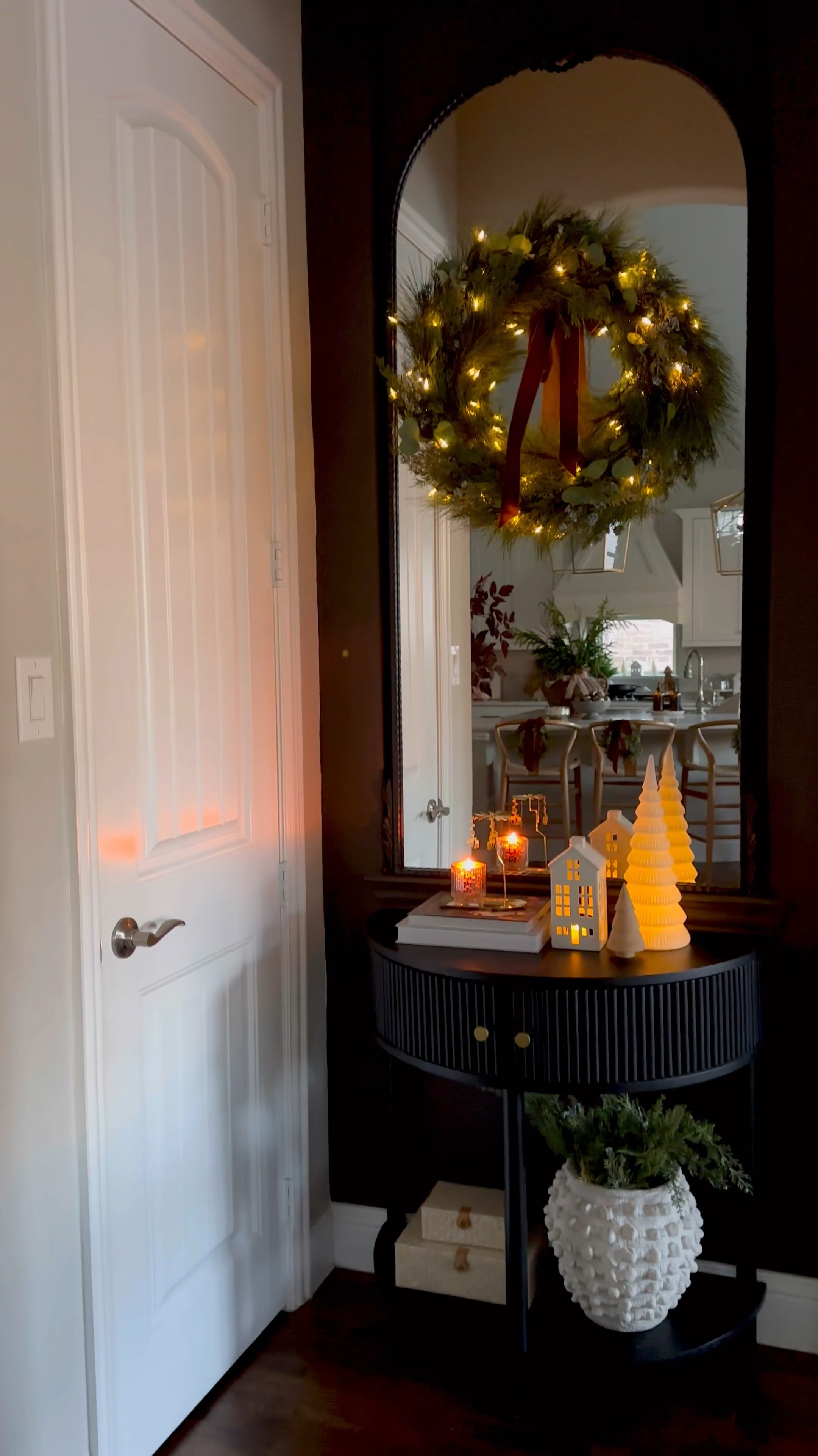 Holiday styling 

Half moon table, holiday decor, Amazon home decor 

#LTKHoliday #LTKSeasonal #LTKHome