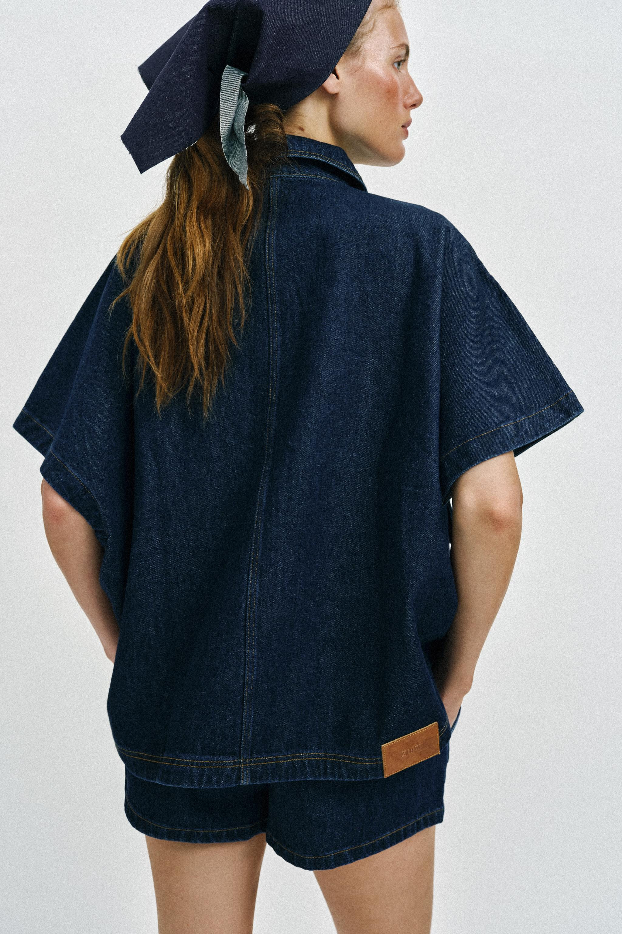 Z1975 OVERSIZE DENIM OVERSHIRT | Zara UK