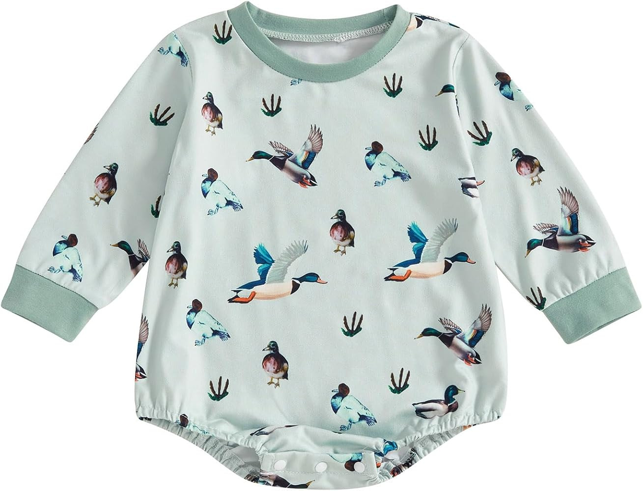 Engofs Newborn Baby Girl Boy Sweatshirt Romper Long Sleeve 0 3 6 12 18 Months Fall Winter Clothes | Amazon (US)