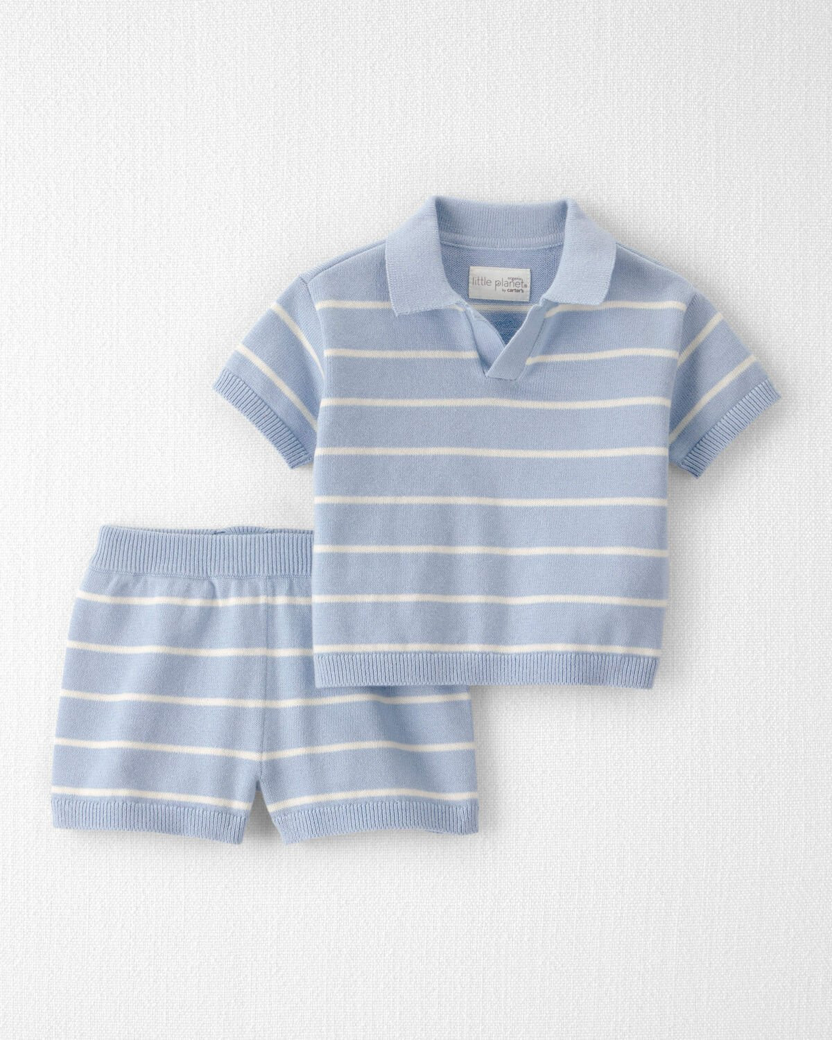 Baby Boy 2-Piece Organic Cotton Top & Short Set in Stripes | Carter's Inc