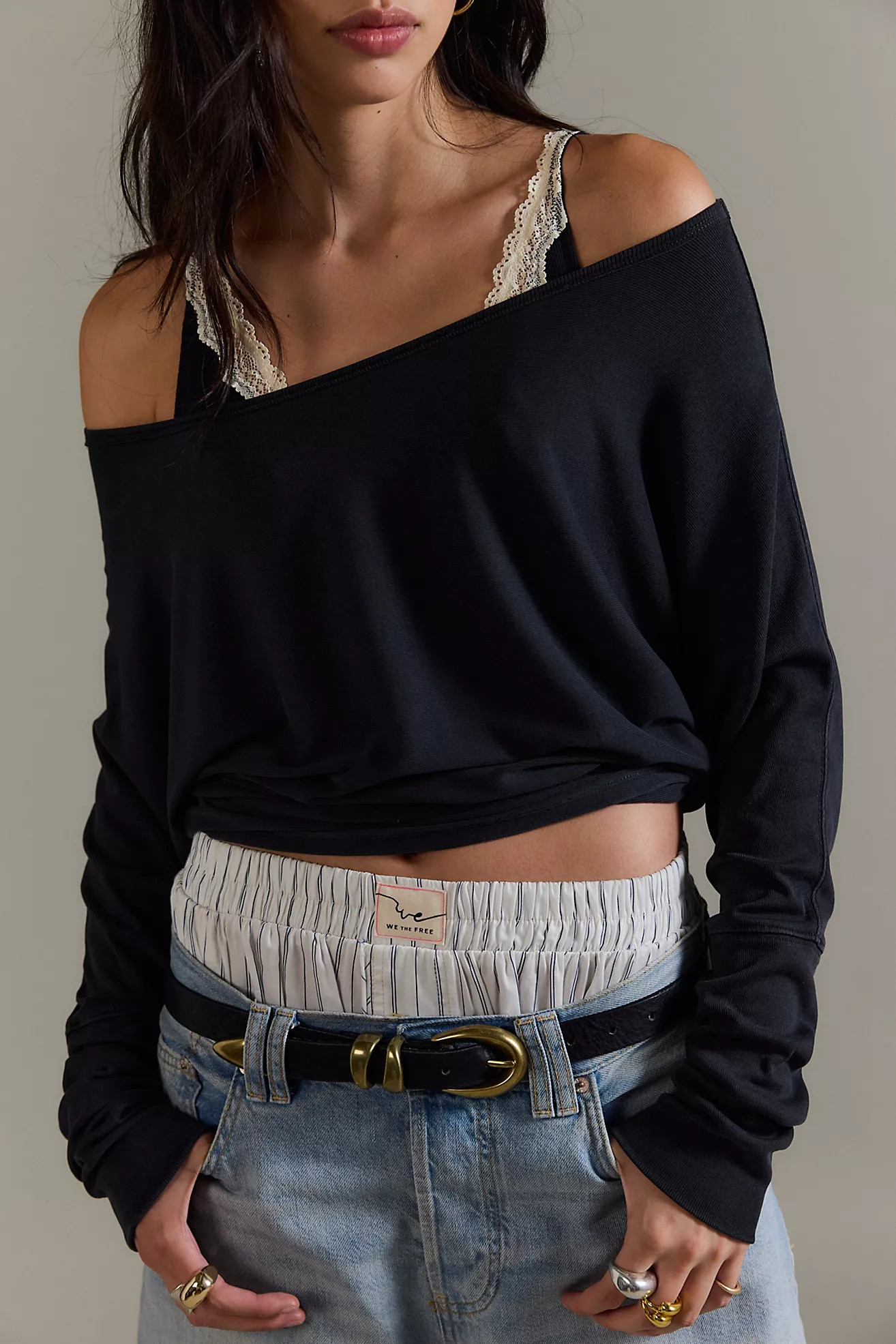 We The Free Lola Off-The-Shoulder Long Sleeve | Free People (Global - UK&FR Excluded)