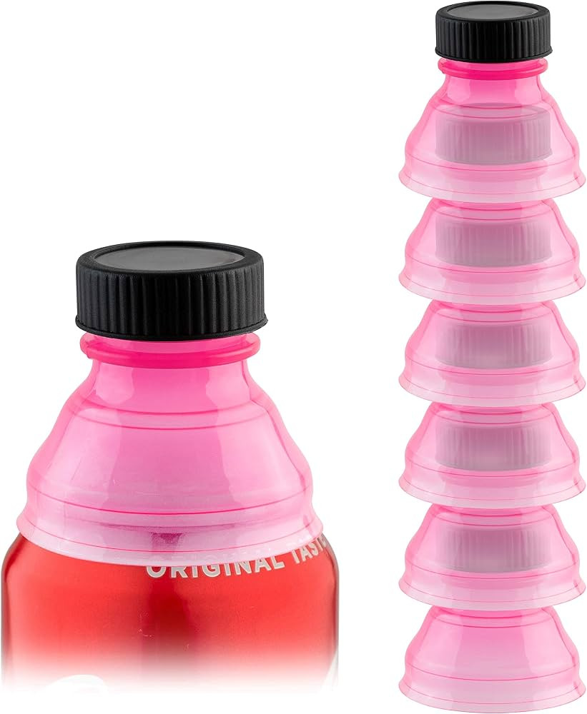 Pink Soda Can Lids (6 Pack) | Superior Can Covers For Soda, Beer, Energy Drinks, Juice, Seltzer |... | Amazon (US)