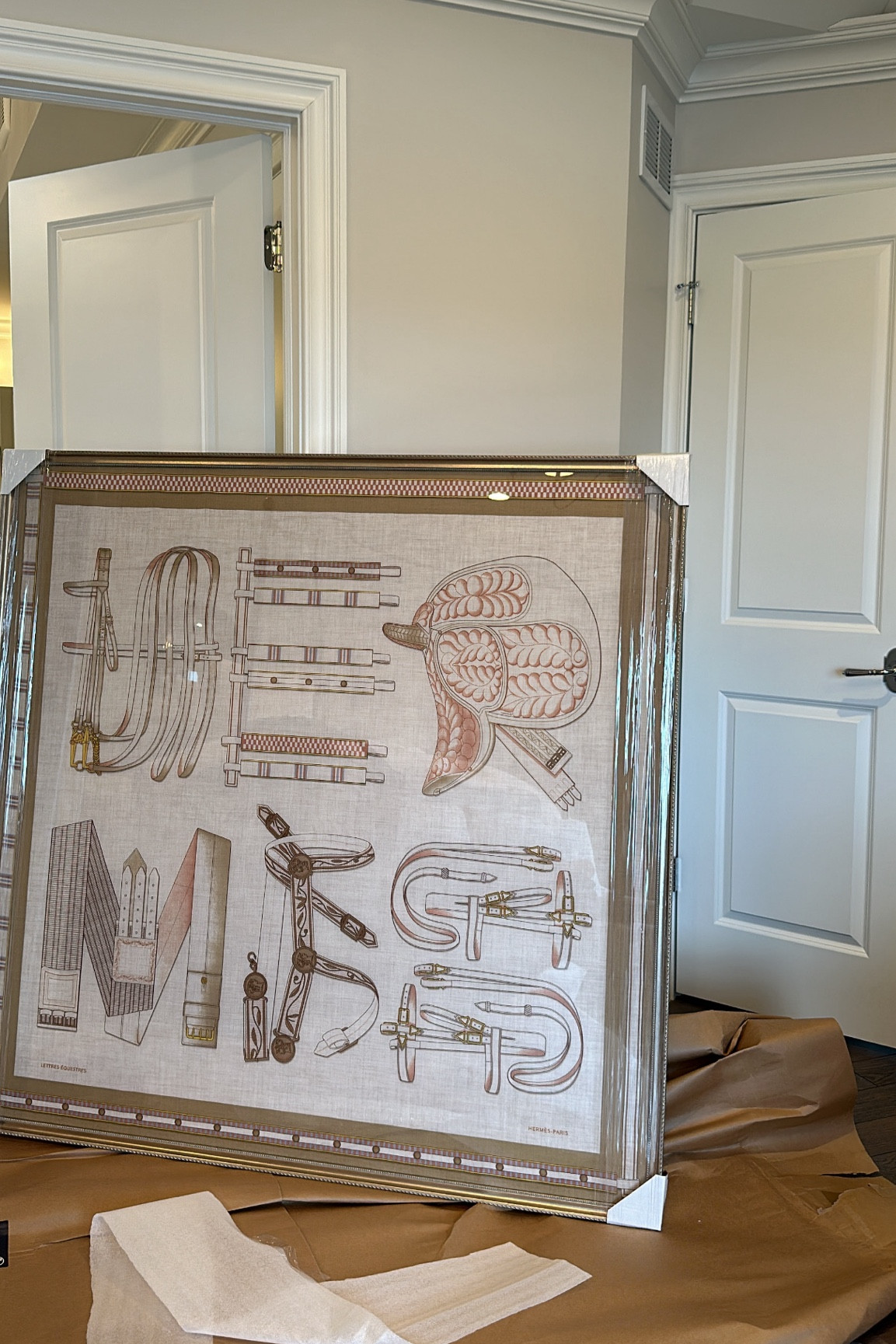 Framed Hermes scarf options 
👇🏼👇🏼
Tips when purchasing your pre owned/vintage Hermes scarf you plan on framing: 

-make sure you’re buying an authentic scarf from a reputable seller 

-pay attention to sizing. There’s a variety of different sizing when it comes to Hermes scarves, make sure it’s the size you want. 

-pay attention to the condition it’s in. You don’t want to pay all this money to frame a scarf that’s not in great condition. 

-it took me years to find the right scarf for me. Hermes is known for their bright, colorful scarves. Don’t settle. If you settle, you’ll get tired of it. This is meant to be something you are always happy to see hanging on your wall 


#LTKStyleTip #LTKHome