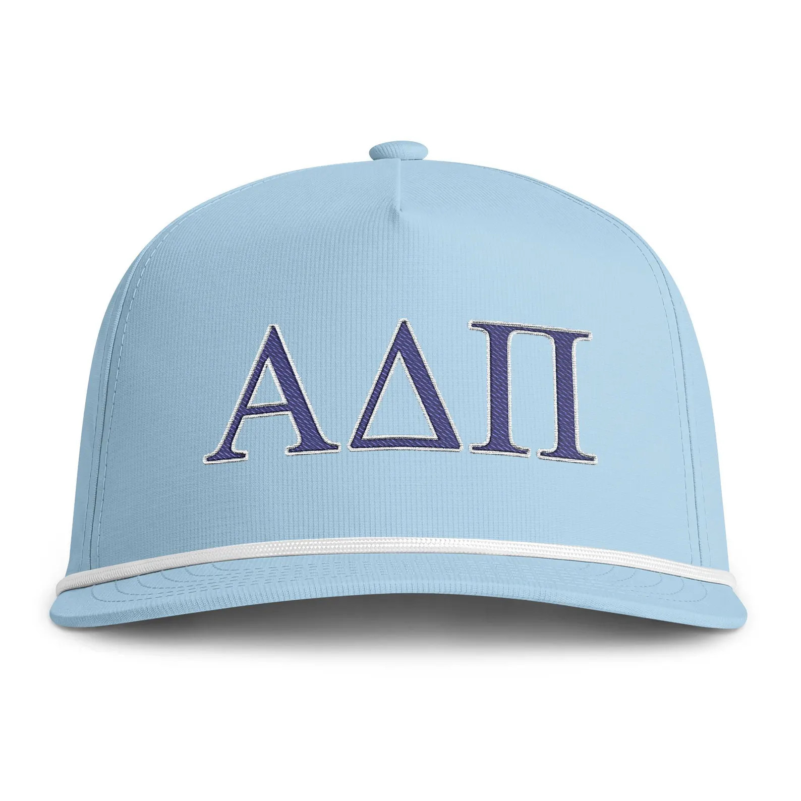 Alpha Delta Pi Rope Hat, Adpi Embroidered Sorority Hat, Comfort Colors Rope Cap, Bid Day Hat, Rus... | Etsy (Global)