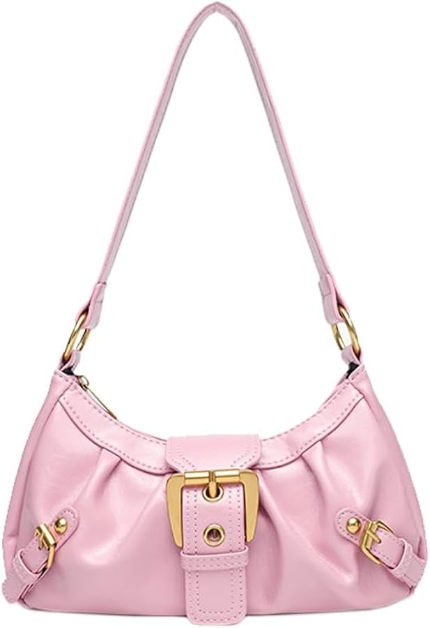 SongKedora Women Y2k Trendy Shoulder Bag Small Cute Hobo Bag Top Handle Clutch Purse Buckle Punk ... | Amazon (US)