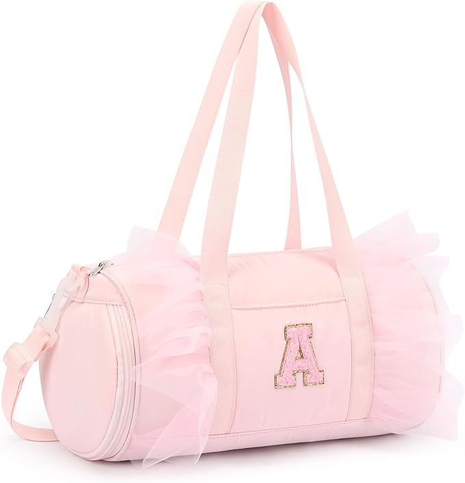mibasies Dance Bag for Girls 4-6: Kids Duffle Bag - Ballet Bags for Girls 4-6 - Personalized Lett... | Amazon (US)